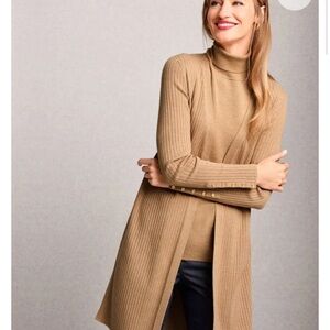 Talbots NAVY BLUE Sleeveless Turtleneck SWEATER